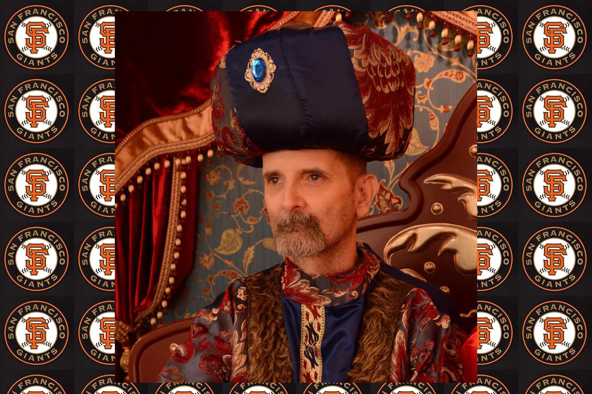 Doug regal in Ottoman Empire garb